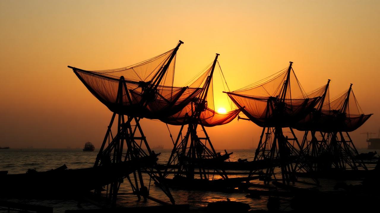 Chinese fishing nets, Kochi — Desi Zeera jeera soda delivery in Kerala